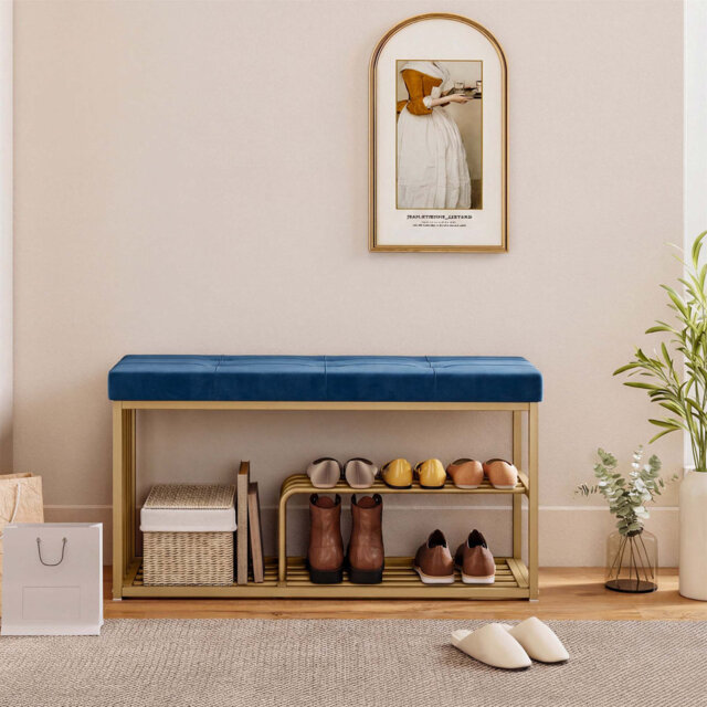 8 Pair Shoe Storage Bench