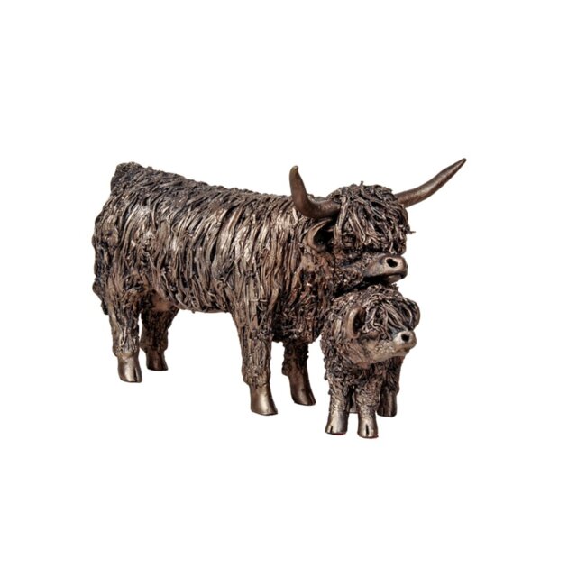 Cow and Calf Figurine