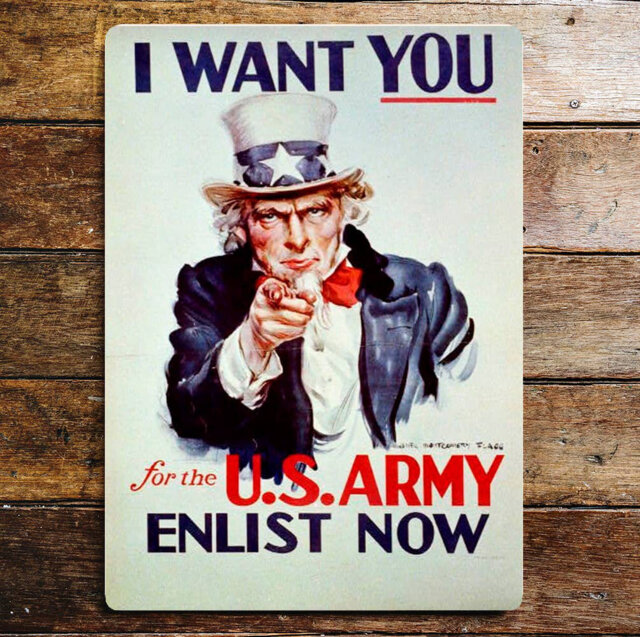 I Want You for the U.S. Army Enlist Now Wall DÃ©cor