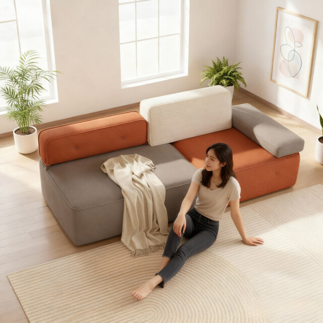 3-In-1 Convertible Sofa, Supports Sofa, Bed, And Playpen Modes, Compact Length 3-In-1 Convertible Sofa, Supports Sofa, Bed, And Playpen Modes, Compact