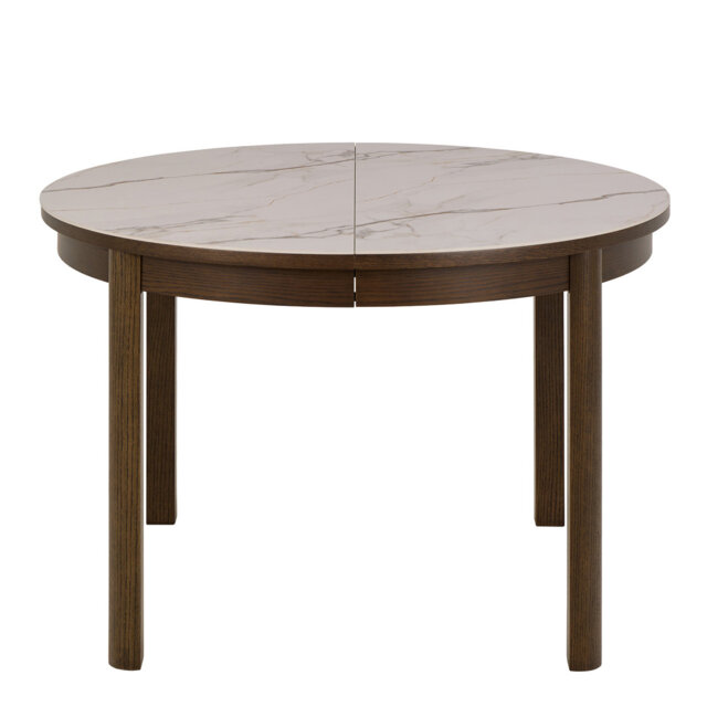 Southampton Round Extendable Dining Table In Cream Ceramic 120/220 X 120 X 75Cm