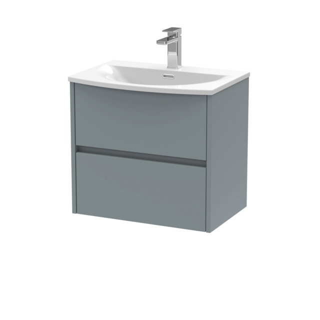 Havana 600mm Wall Mounted Single Bathroom Vanity with Vitreous China Vanity Top