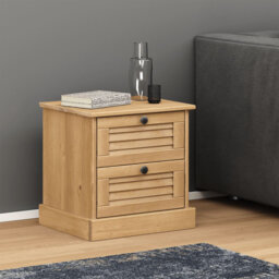Hull Bedside Cabinet VIGO 42x35x42 cm Solid Wood Pine