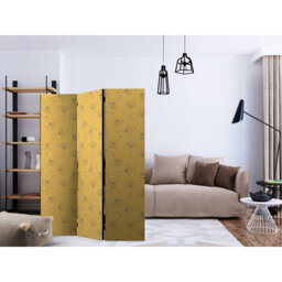 Gourav 135cm W x 172cm H 3 - Panel Solid Wood Folding Room Divider