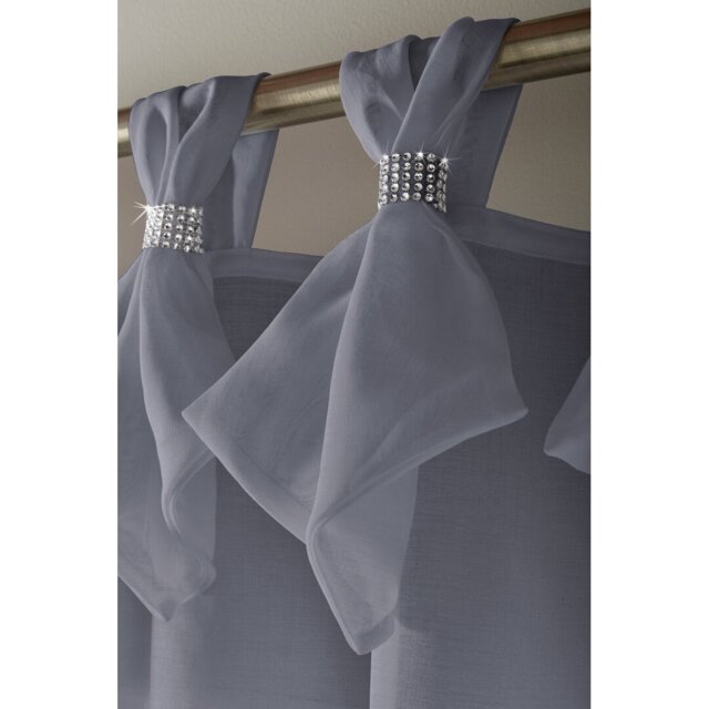 Aoibhne Tiara Tab Top Sheer Curtain Panel