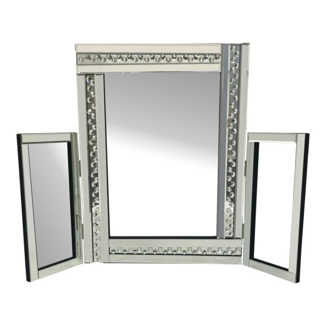 Faasulu Glass Framed Freestanding Dresser Mirror