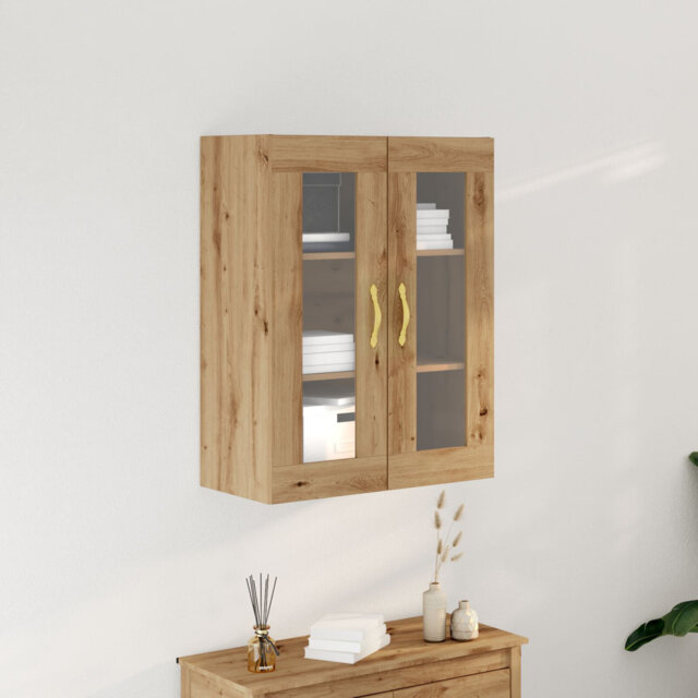 Wall Cabinet Wall-mounted Engineered Wood Modern Storage Solution Decor