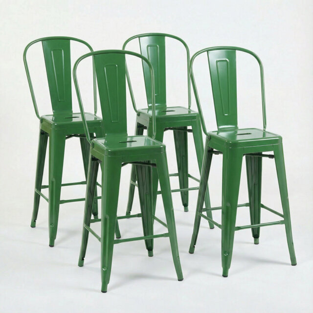Counter Stool with Metal Frame