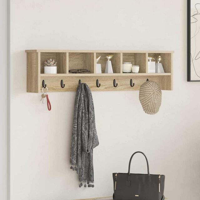 Wall-Mounted Coat Rack 100 X 16 X 26 Cm