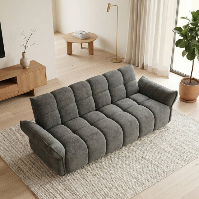 3 Seater Boucle Sofa Bed