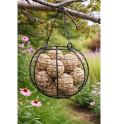 Ethan Metal Hanging Hopper Bird Feeder