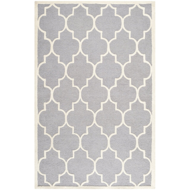 Lowestoft Hand-Tufted Wool Grey Area Rug