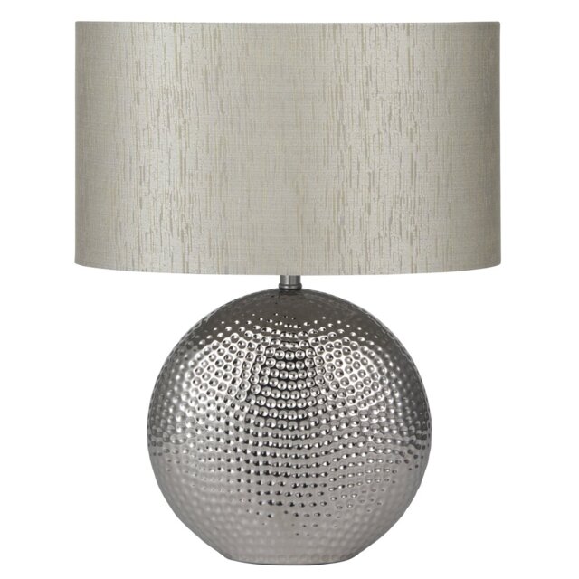 Cadnite 41 Cm Oval Ceramic Table Lamp Complete With Shade