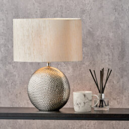 Cadnite 41 Cm Oval Ceramic Table Lamp Complete With Shade