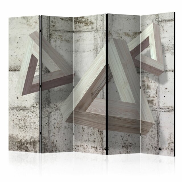 Solid Wood Folding Room Divider
