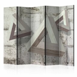 Solid Wood Folding Room Divider