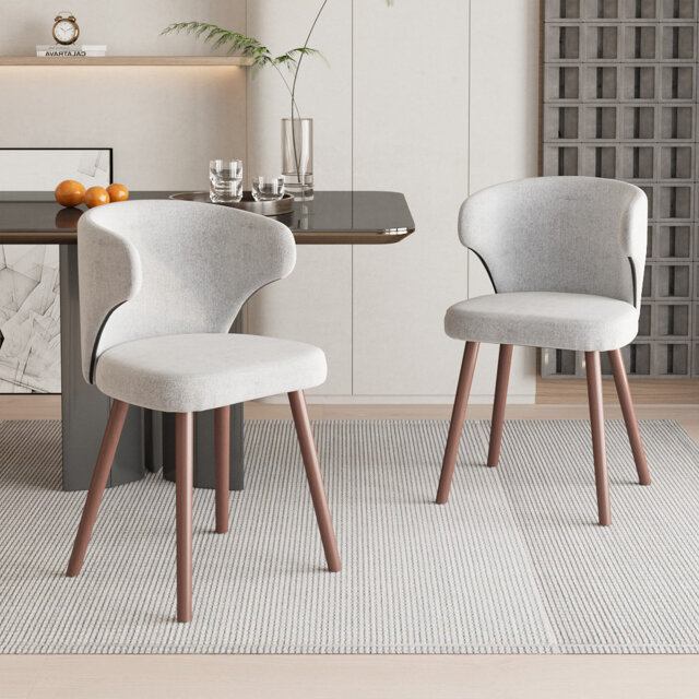 49cm H Upholstered Wing Back Accent