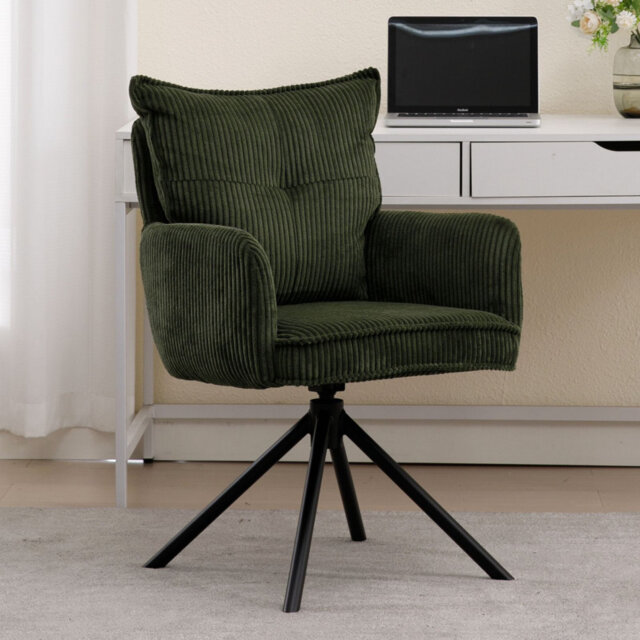 Buchhi Office Chair Dining Chair Upholstered Armchair with High Backrest for Living Room Bedroom, Dressing Room, Home Office