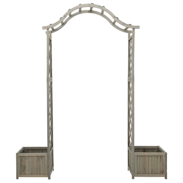 Marlow Home Co. Garden Pergola With Planter Solid Fir Wood