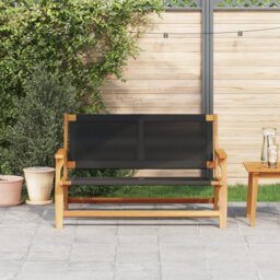 Wood, Rope Medium Ergonomic Outdoor Bench Rectangular