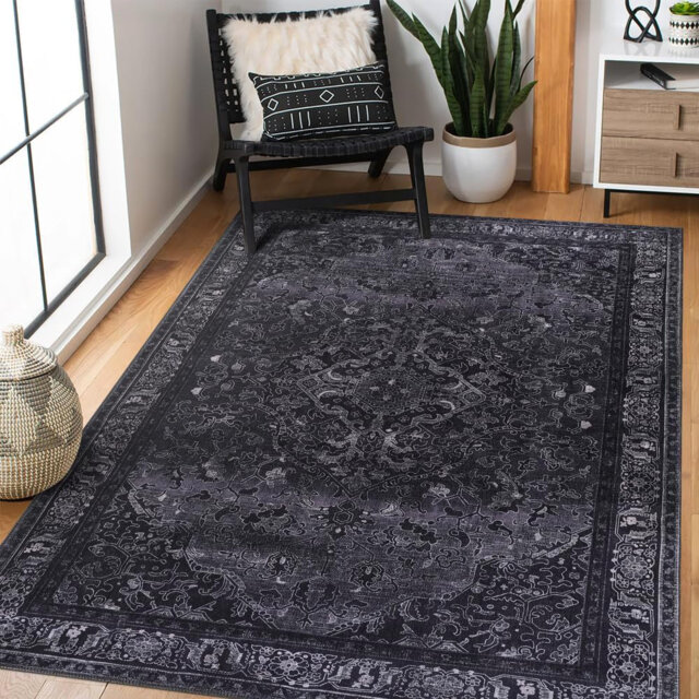Non Slip Area Rugs Washable Carpet Pad Low Pile Throw Rug Modern Entryway Mat For Bedroom 1318