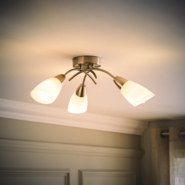 Mireia Glass Semi Flush Mount