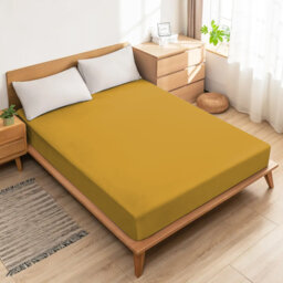 Lall Microfiber Brushed 25cm Deep Fitted Bed Sheet