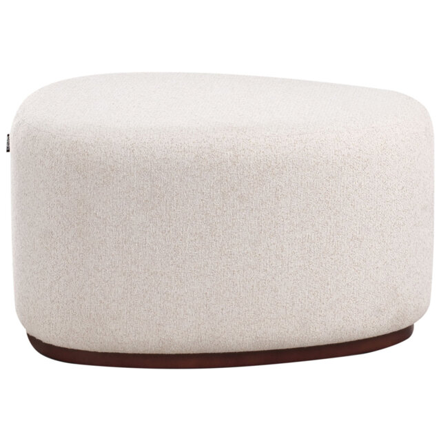 SACO 78cm Wide Irregular Solid Colour Pouffe Ottoman