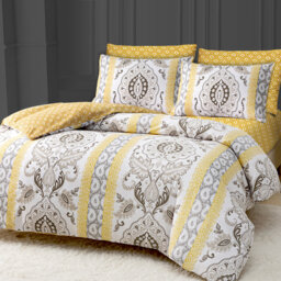Premium Duvet Cover Set Double Brushed Microfiber Reversible With Zipper Closure & Corner Ties