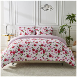 Luxury Printed Microfibre Duvet Cover Set with Pillowcases Super Soft Easy Care Breathable Bedding for Modern Bedroom Decor UK Sizes