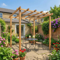 Ivy 240cm W x 240cm D Wooden Garden Pergola