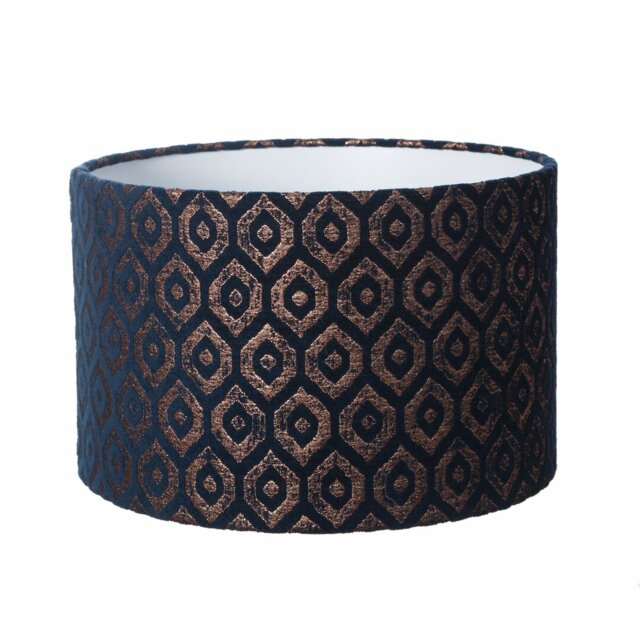20cm H Velvet Drum Lamp Shade ( Screw On )