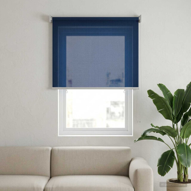 Outdoor Roller Blind HDPE Window Treatment Multi Colours Multi Sizes