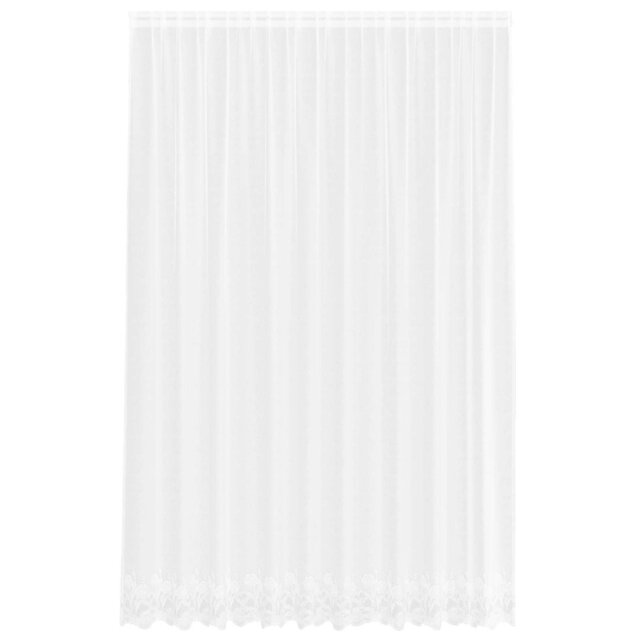 Curtains With Curtains Floral White Polyester