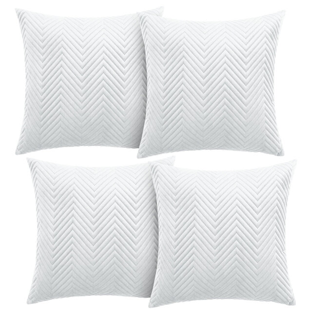Aspire Homeware Embossed Square Velvet Cushion Cover