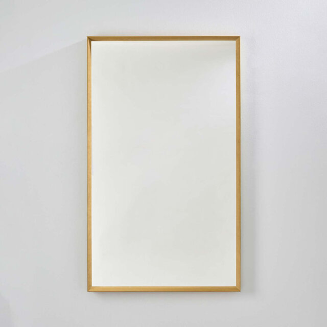 Nakira Solid Wood Rectangle Wall Mirror