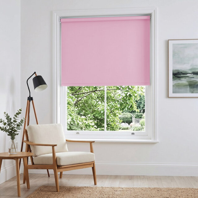 Thermal Blackout Roller Blind - Trimmable Cut to Size - Heavy Duty Metal Tube