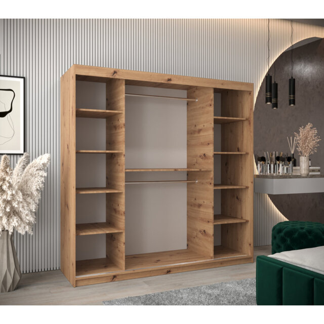 Assil 2 Door Manufactured Wood Wardrobe