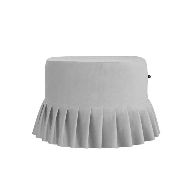 50cm Wide Round Solid Colour Ottoman