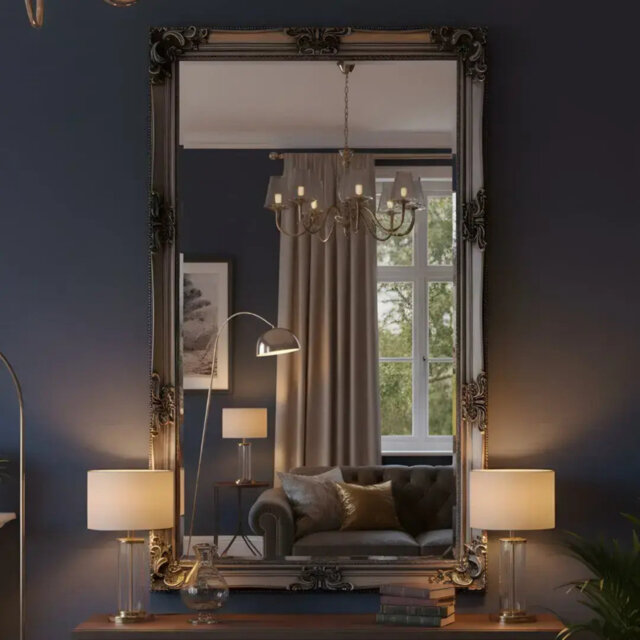 Solid Wood Rectangle Mirror