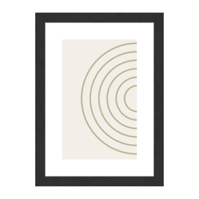 Velino Wooden Photo Frame 21 x 29.7 cm (A4) with Abstract Poster Print