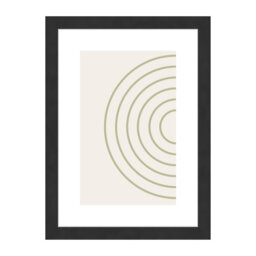 Velino Wooden Photo Frame 21 x 29.7 cm (A4) with Abstract Poster Print
