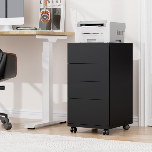 33cm Wide 4 -Drawer Mobile File Cabinet