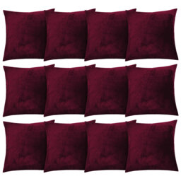 Aspire Homeware Square Plain Velvet Scatter Cushion Cover