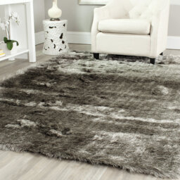 Marius Hand-Tufted/Hand-Hooked Silver Area Rug