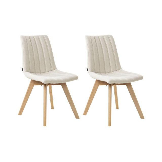 Set of 2 Dining Chairs CALGARY II Fabric