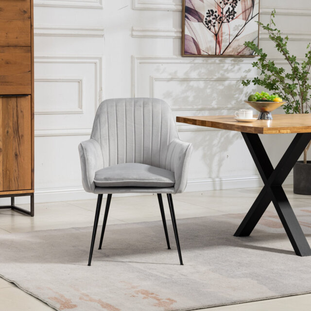 Anoek 47cm H Velvet Upholstered Dining Chair
