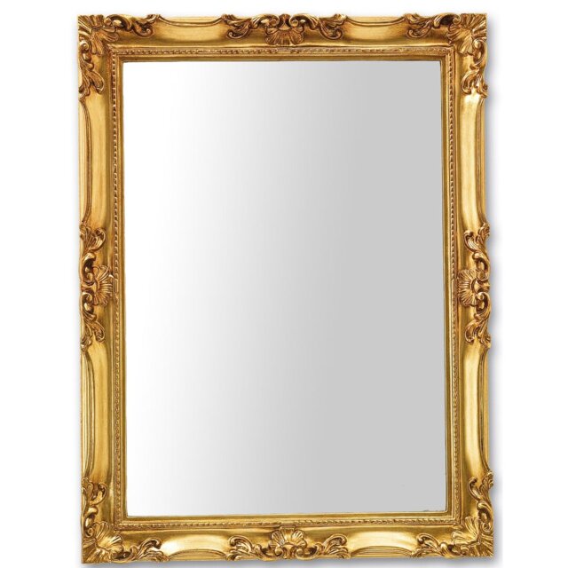 Vegamwala Solid Wood Flat Wall Mirror