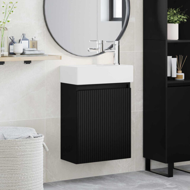 Single Bathroom Vanity with Ceramic Basin