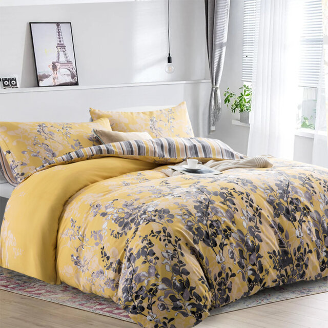 250TC Microfiber Duvet Cover Set With Pillow Cases